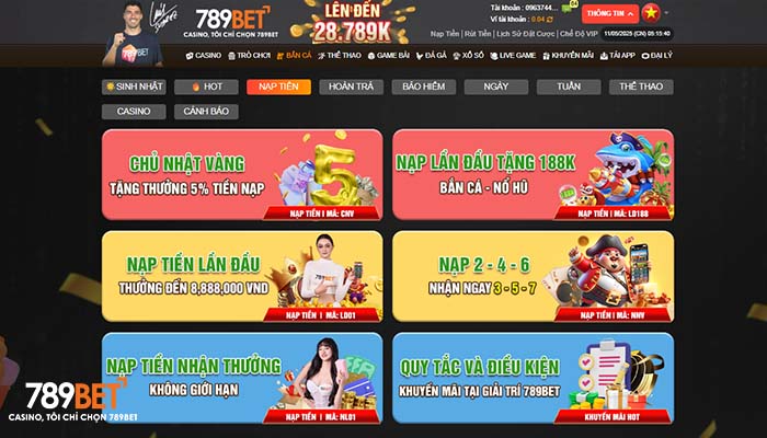 789BET đưa ra nhiều chương trình khuyến mãi hấp dẫn 789BET đưa ra nhiều chương trình khuyến mãi hấp dẫn