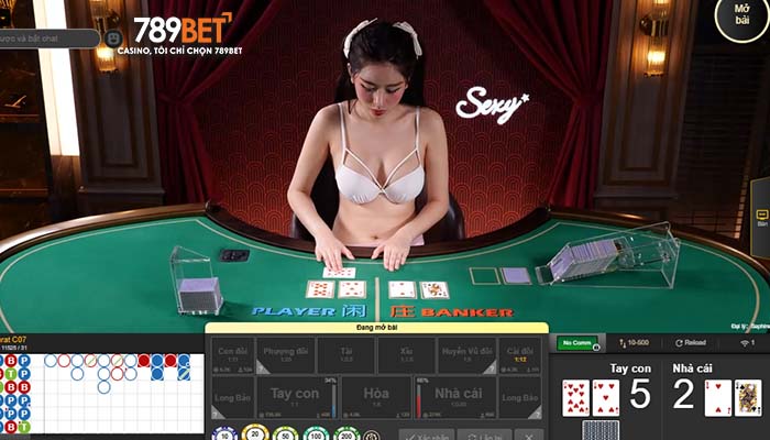 Hệ thống dealer xinh đẹp chuyên nghiệp tại Casino 789BET